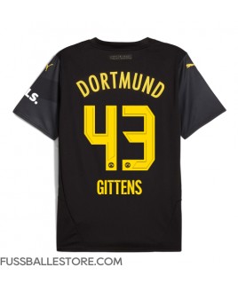 Günstige Borussia Dortmund Jamie Bynoe-Gittens #43 Auswärtstrikot 2024-25 Kurzarm